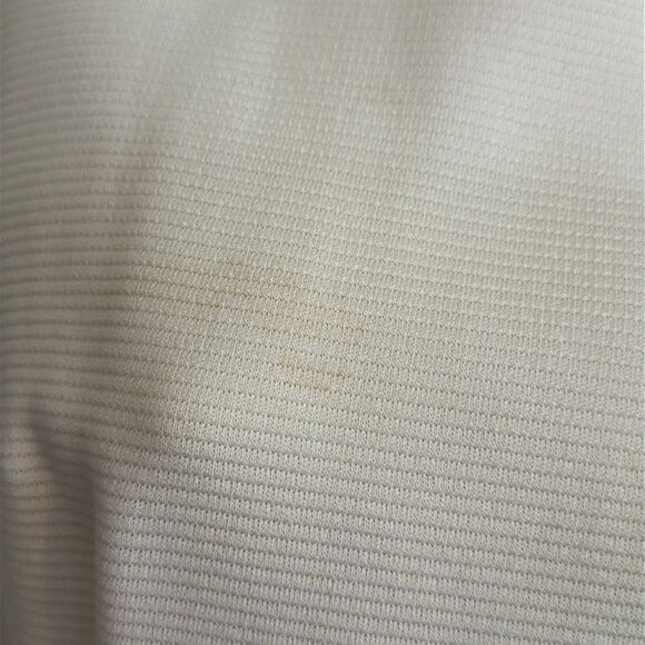 Vintage 60s/70s White & Red Sleeveless Knit Polyester Mini Dress with Belt - Picture 4 of 8